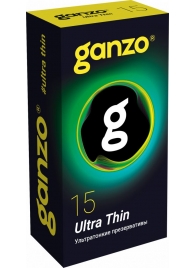 Прозрачные ультратонкие презервативы Ganzo Ultra thin - 15 шт. - Ganzo - купить с доставкой в Невинномысске