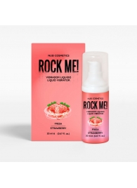 Жидкий вибратор Nuei Rock Me! с ароматом клубники - 20 мл. - Nuei cosmetics - купить с доставкой в Невинномысске