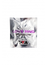 Прозрачное гелевое эрекционное кольцо с шипиками - Toyfa Basic - в Невинномысске купить с доставкой