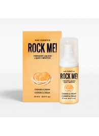 Жидкий вибратор Nuei Rock Me! с ароматом печенья и сливок - 20 мл. - Nuei cosmetics - купить с доставкой в Невинномысске