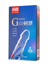 Ультратонкие презервативы Elasun G-spot stimulation с ребрами и точками - 10 шт. - Elasun - купить с доставкой в Невинномысске