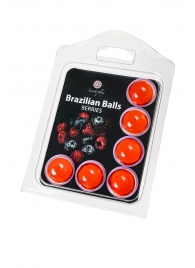 Набор из 6 шариков с массажным маслом Brazilian Balls с ароматом ягод - Secret Play - купить с доставкой в Невинномысске