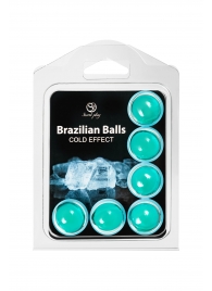 Набор из 6 шариков с массажным маслом Brazilian Balls с охлаждающим эффектом - Secret Play - купить с доставкой в Невинномысске