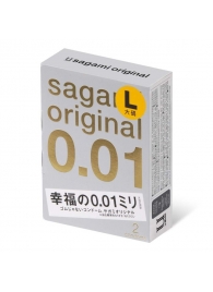 Презервативы Sagami Original 0.01 L-size увеличенного размера - 2 шт. - Sagami - купить с доставкой в Невинномысске