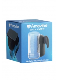 Инновационный робот-мастурбатор Black Knight с функцией пенетрации - Amovibe - в Невинномысске купить с доставкой