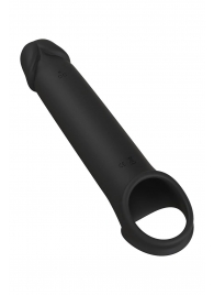 Черная насадка-удлинитель с вибрацией Vibrating Extender With Remote - Dream Toys - в Невинномысске купить с доставкой