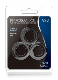 Набор из 3 черных эрекционных колец Black Small Penis Rings - Blush Novelties - в Невинномысске купить с доставкой