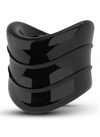 Черное эрекционное кольцо на мошонку Beef Ball Stretcher Snug X Long - Blush Novelties - в Невинномысске купить с доставкой