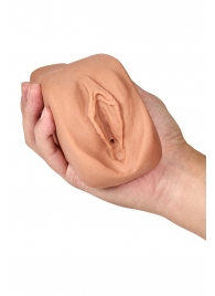 Маструбатор-вагина с вибрацией Soft   Wet Renata Realistic Tan Masturbator - Blush Novelties - в Невинномысске купить с доставкой