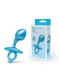 Голубая анальная пробка для массажа простаты Bulb Silicone Prostate Plug - 10,7 см. - b-Vibe - в Невинномысске купить с доставкой