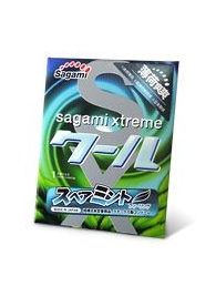 Презерватив Sagami Xtreme Mint с ароматом мяты - 1 шт. - Sagami - купить с доставкой в Невинномысске