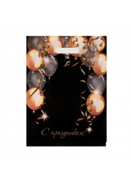 Пакет с вырубной ручкой и принтом в виде шариков (30х40 см) - Сима-Ленд - купить с доставкой в Невинномысске