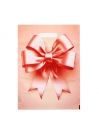 Пакет с принтом в виде банта с вырубной ручкой (30х40 см) - Сима-Ленд - купить с доставкой в Невинномысске