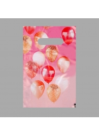 Пакет «Праздничные шары» с вырубной ручкой (20х30 см) - UPAK LAND - купить с доставкой в Невинномысске