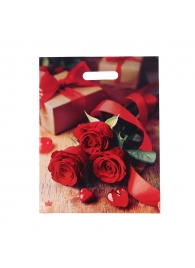 Пакет с принтом в виде роз (31х40 см) - Сима-Ленд - купить с доставкой в Невинномысске