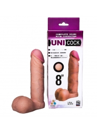 Фаллическая насадка для страпона UNICOCK 8  - 20 см. - LOVETOY (А-Полимер) - купить с доставкой в Невинномысске