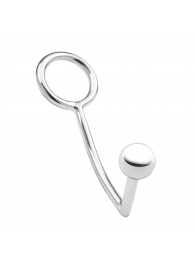 Кольцо на пенис с анальным стимулятором Stainless Steel Anal Hook   Cock Ring - BlueLine - в Невинномысске купить с доставкой
