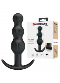 Черный анальный вибростимулятор Sidney - 10,9 см. - Baile