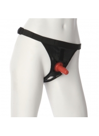 Трусики со штырьком для фиксации насадок Ultra Harness with Plug - Doc Johnson - купить с доставкой в Невинномысске