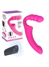 Розовый безремневой страпон Straples Strap-On Dildo - Erokay - купить с доставкой в Невинномысске