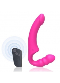 Розовый безремневой страпон Straples Strap-On Dildo - Erokay - купить с доставкой в Невинномысске