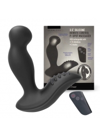 Черный вибромассажер простаты 3,5’’ Remote Control P-spot Massager - 12,5 см. - Erokay - в Невинномысске купить с доставкой