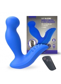 Синий вибромассажер простаты 3,5’’ Remote Control P-spot Massager - 12,5 см. - Erokay - в Невинномысске купить с доставкой