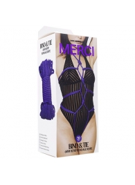 Фиолетовая верёвка для связывания и фиксации Bind Tie - 15,24 м. - Doc Johnson - купить с доставкой в Невинномысске