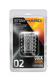 Прозрачная насадка на пенис с шишечками STAY HARD COCK SLEEVE 02 CLEAR - Blush Novelties - в Невинномысске купить с доставкой