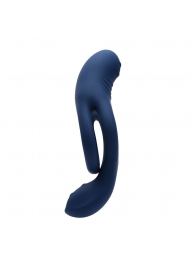 Синее эрекционное виброкольцо с двойным подхватом мошонки Ring Around The Rosy - Zero Tolerance - в Невинномысске купить с доставкой