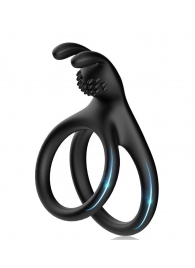 Черное эрекционное кольцо с подхватом мошонки - Boys of Toys - в Невинномысске купить с доставкой