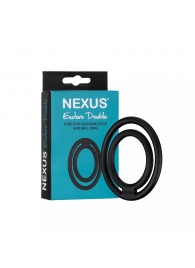 Черное двойное эрекционное кольцо Nexus Enduro Double - Nexus Range - в Невинномысске купить с доставкой