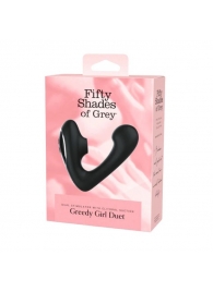 Черный вибратор Greedy Girl Duet - Fifty Shades of Grey