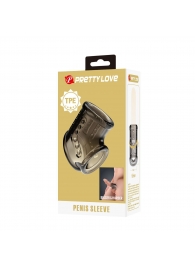 Дымчатая насадка на пенис и мошонку - Baile - в Невинномысске купить с доставкой