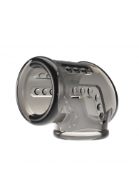 Дымчатая насадка на пенис и мошонку - Baile - в Невинномысске купить с доставкой