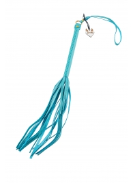 Голубая кожаная плеть - 50 см. - Pecado - купить с доставкой в Невинномысске