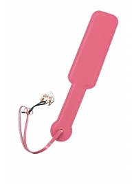 Розовый кожаный пэддл - 37 см. - Pecado - купить с доставкой в Невинномысске