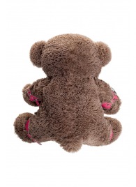 Бондажный набор: бурый мишка с розовыми оковами и наручниками - Pecado - купить с доставкой в Невинномысске