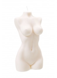 Белая интерьерная свеча в форме женского торса - 850 гр. - Pecado - купить с доставкой в Невинномысске