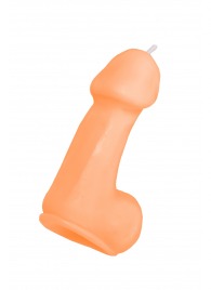 Оранжевая свеча в форме пениса - 47 гр. - Pecado - купить с доставкой в Невинномысске