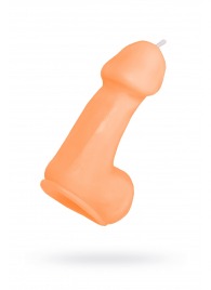 Оранжевая свеча в форме пениса - 47 гр. - Pecado - купить с доставкой в Невинномысске