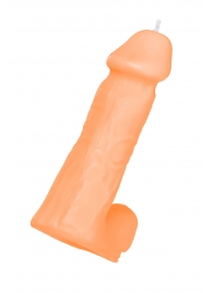 Оранжевая сувенирная свеча «Пенис» - Pecado - купить с доставкой в Невинномысске