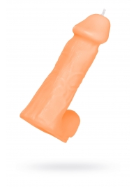 Оранжевая сувенирная свеча «Пенис» - Pecado - купить с доставкой в Невинномысске