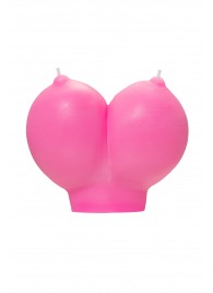 Розовая свеча «Сиськи» - 150 гр. - Pecado - купить с доставкой в Невинномысске