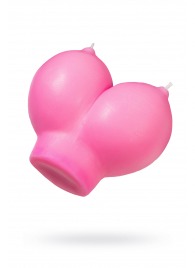 Розовая свеча «Сиськи» - 150 гр. - Pecado - купить с доставкой в Невинномысске