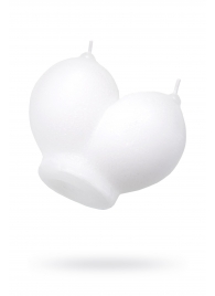 Белая сувенирная свеча «Сиськи» - Pecado - купить с доставкой в Невинномысске