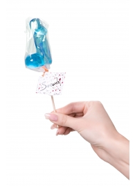 Голубой леденец в форме члена со вкусом блю кюрасао - 80 гр. - Sosuчki - купить с доставкой в Невинномысске