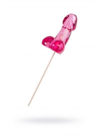 Розовый леденец в форме члена со вкусом айриш крим - 80 гр. - Sosuчki - купить с доставкой в Невинномысске