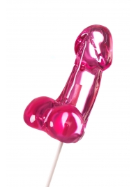 Розовый леденец в форме члена со вкусом айриш крим - 80 гр. - Sosuчki - купить с доставкой в Невинномысске