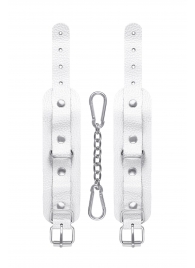 Белые узкие наручники-браслеты со скруглёнными углами - Pecado - купить с доставкой в Невинномысске